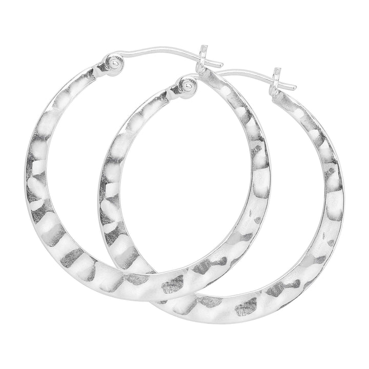 'Full Circle' Sterling Silver Hoop Earring