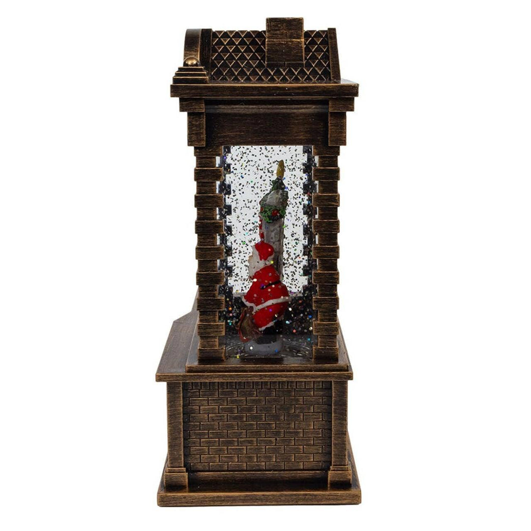 5.84“ LED Santa Fireplace Water Lantern