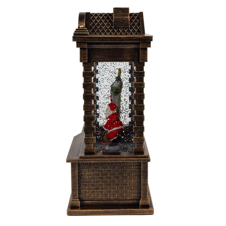 5.84“ LED Santa Fireplace Water Lantern