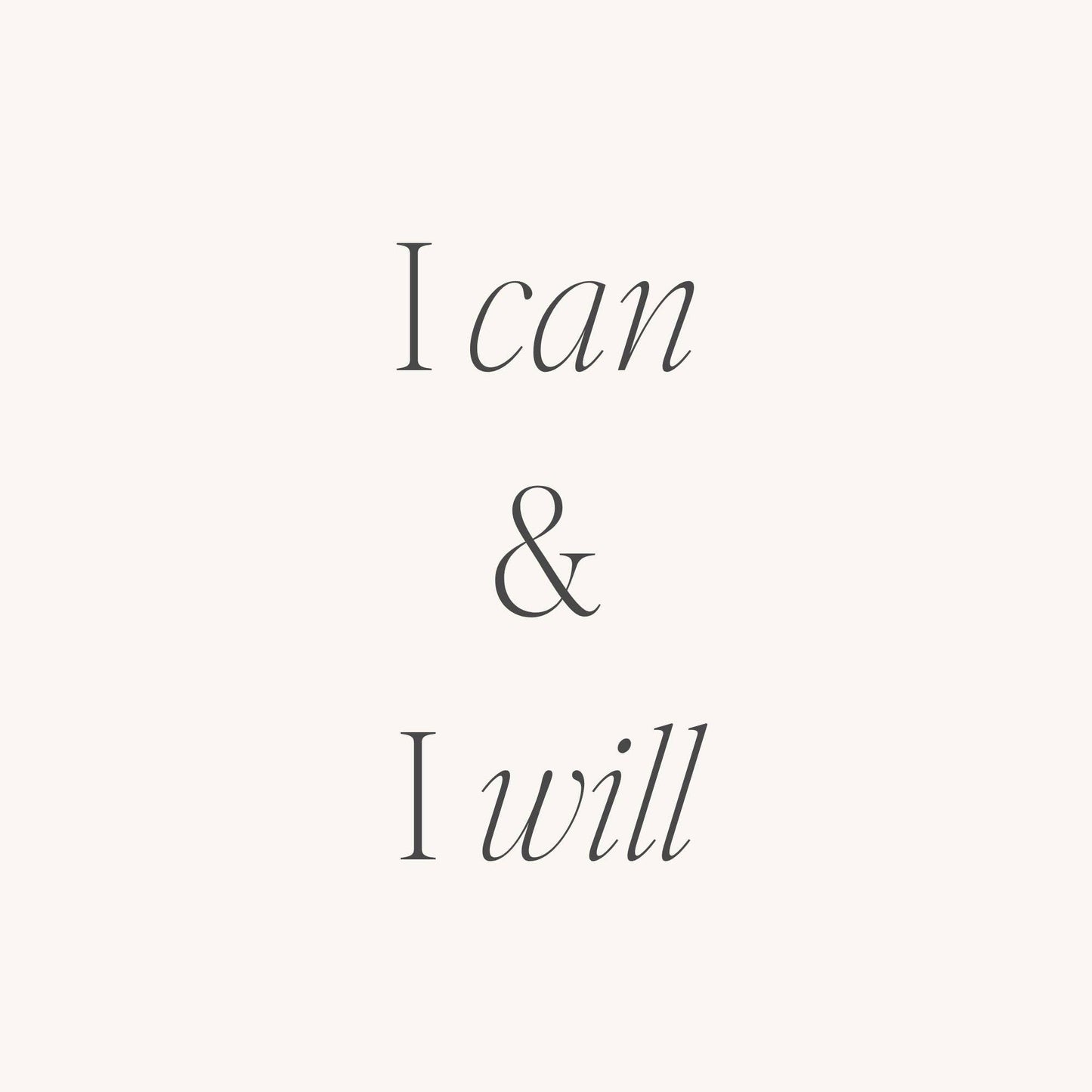 I Can And I Will (within)