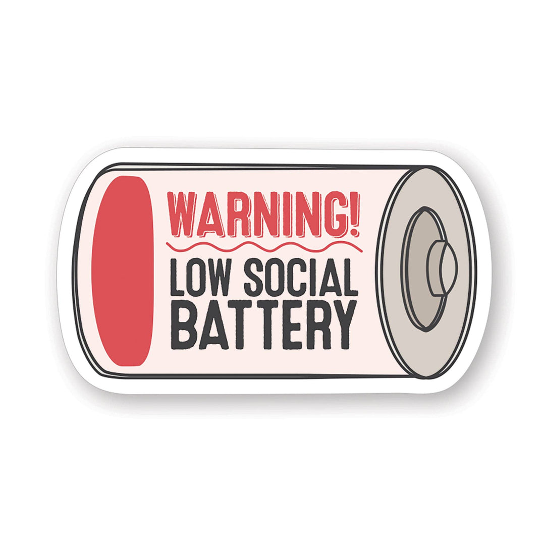 Warning Low Battery - Stickers