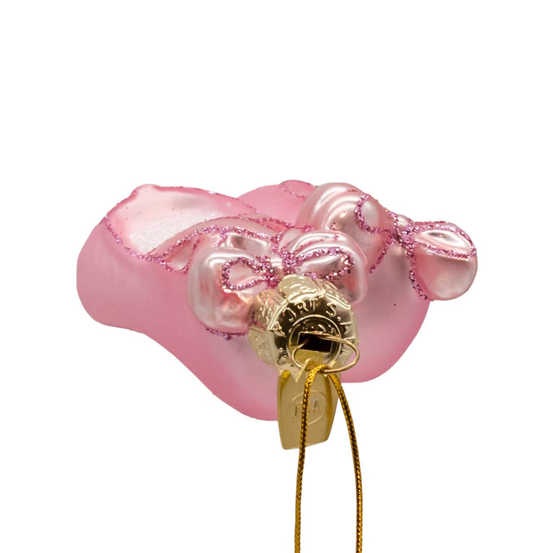 Noble Gems, Glass Ballet Slippers Ornament