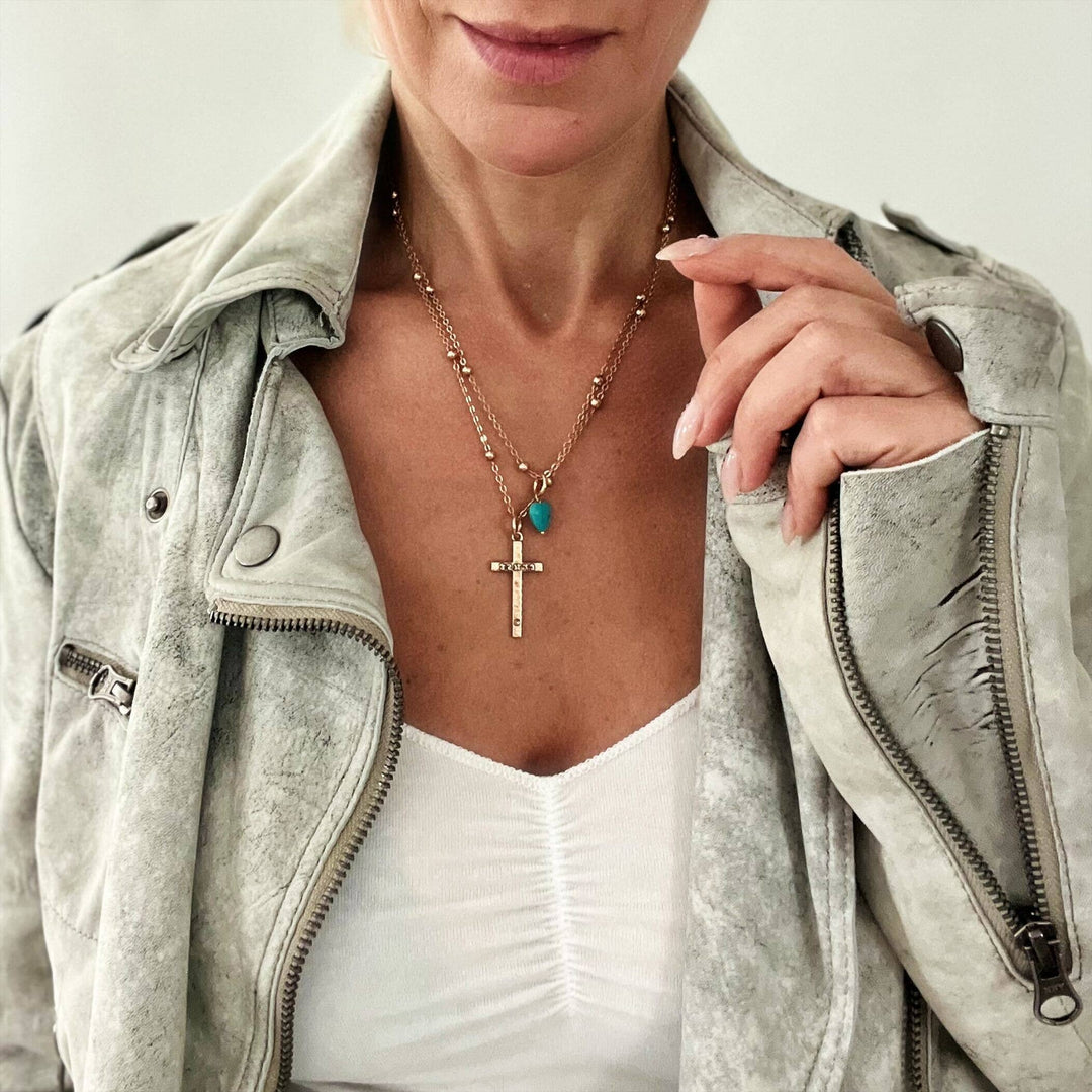 "Trust" Cross Dainty Necklace