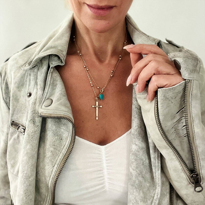 "Trust" Cross Dainty Necklace
