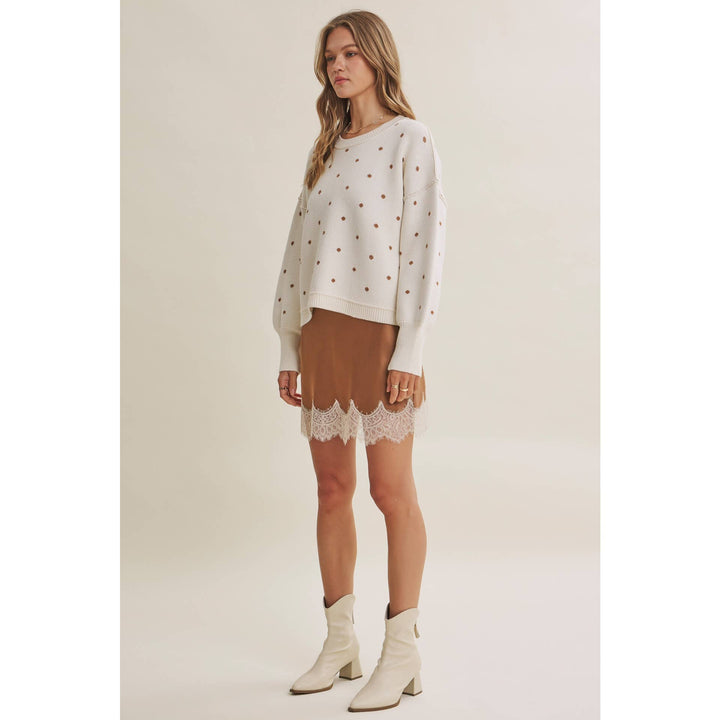 The Margot Polka Dot Sweater