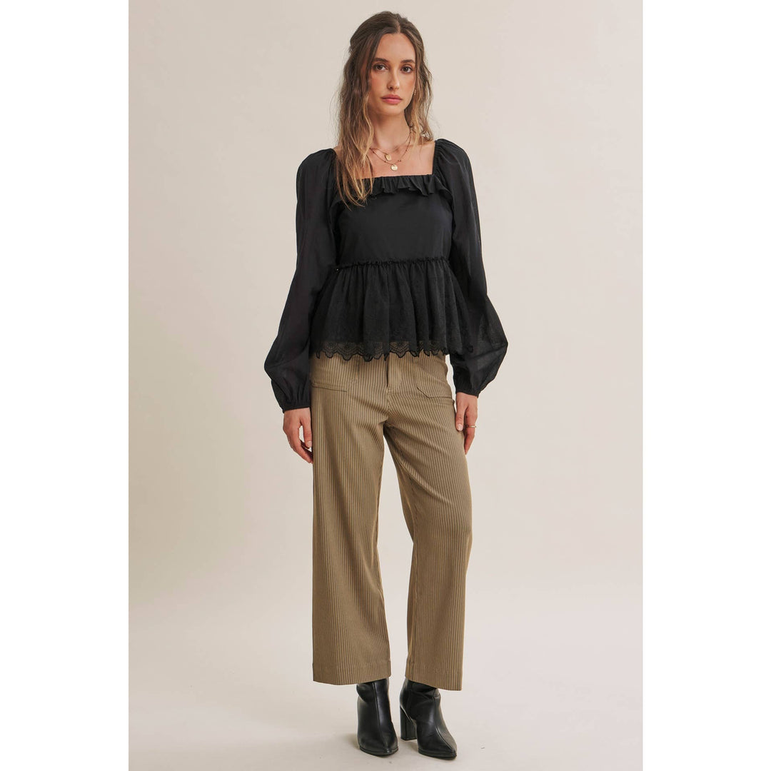 The Avery Pinstripe Ankle Pants