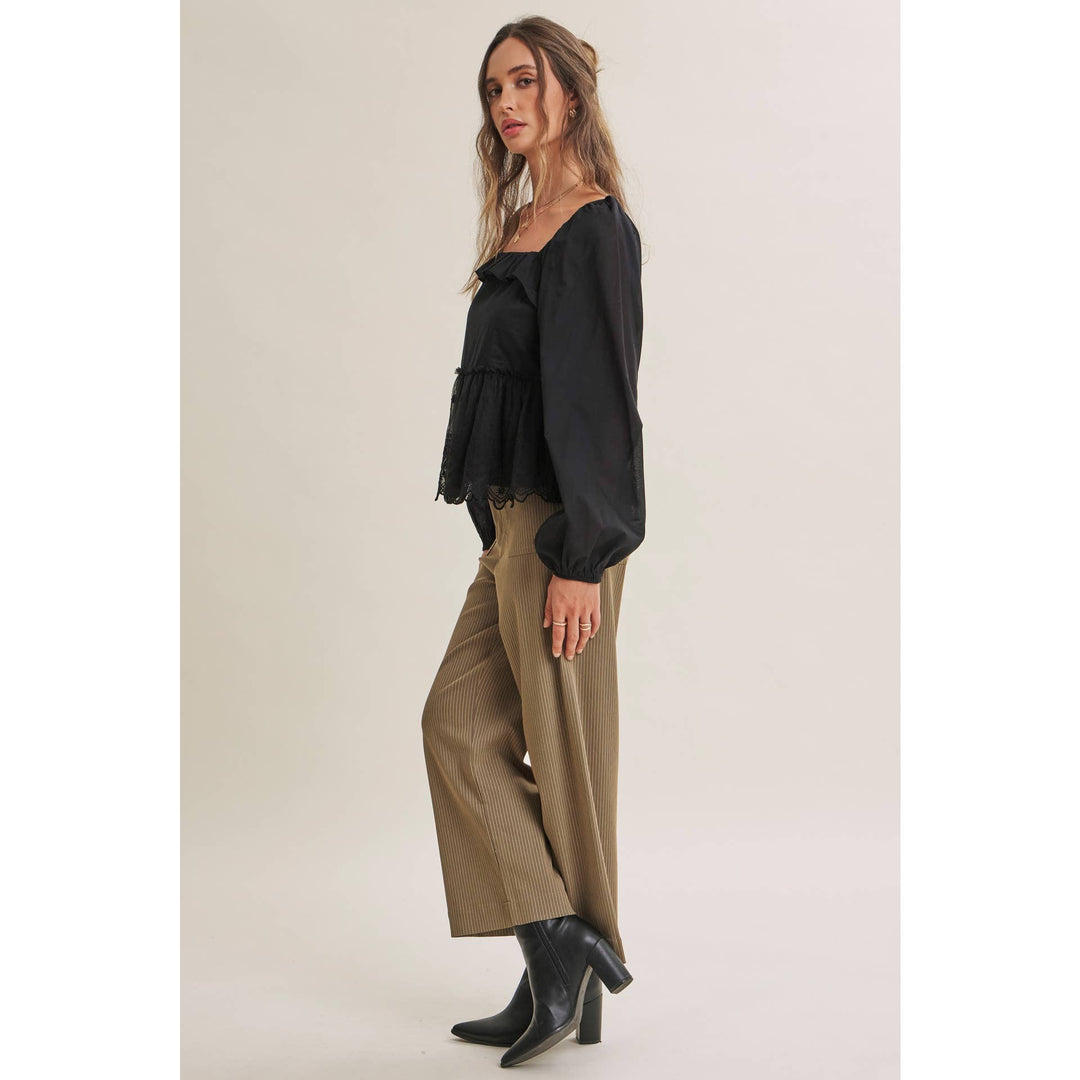 The Avery Pinstripe Ankle Pants