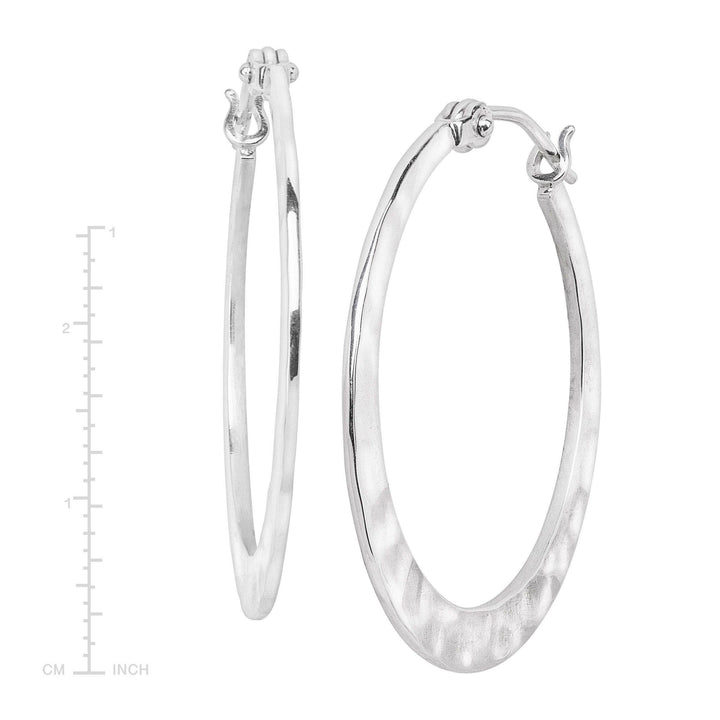 'Full Circle' Sterling Silver Hoop Earring