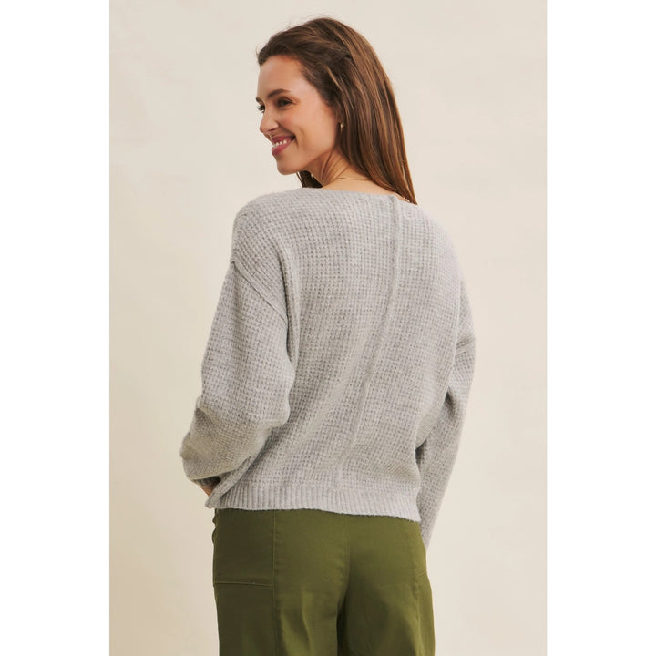 The Hadley Waffle V-Neck Sweater