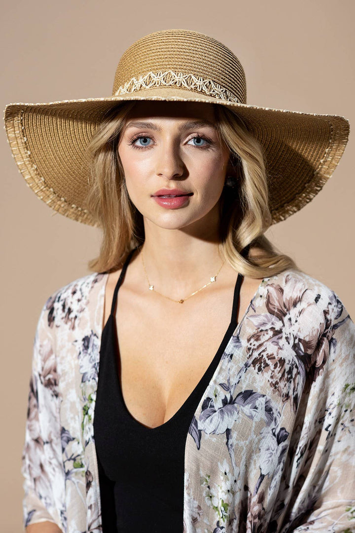 Wide Brim Floppy Straw Hat