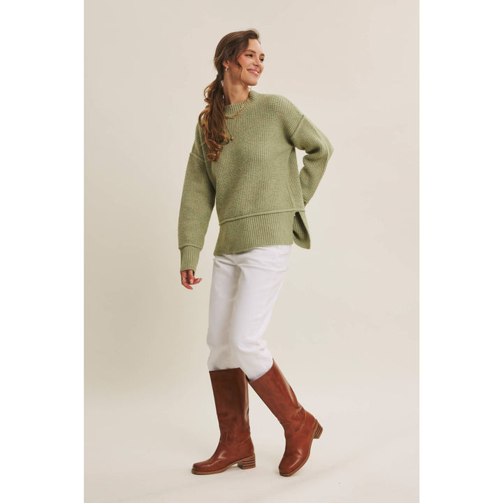 Recycled Blend Knit Sweater – Sustainable Cozy Style