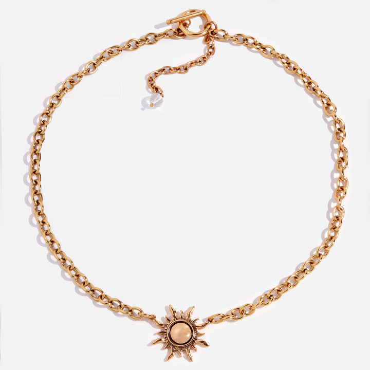 "Grateful" Sun Choker Necklace