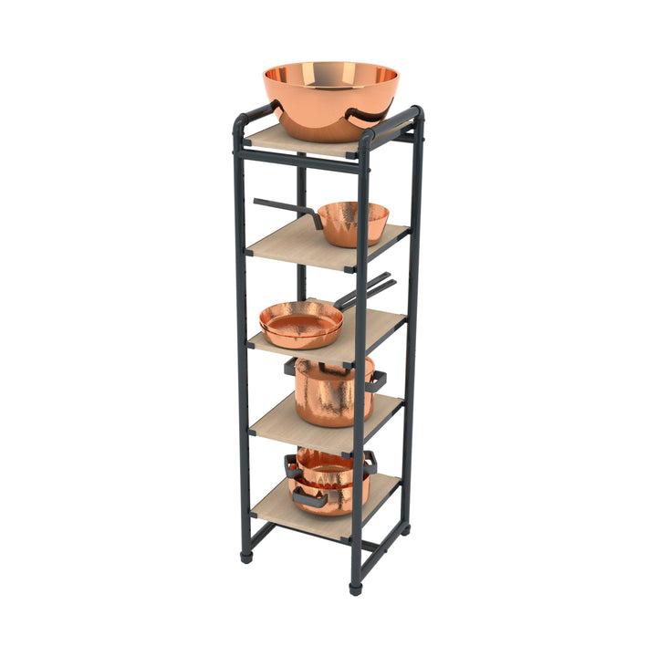 Pipeline Etagere Retail Display Tower - Grey Frame