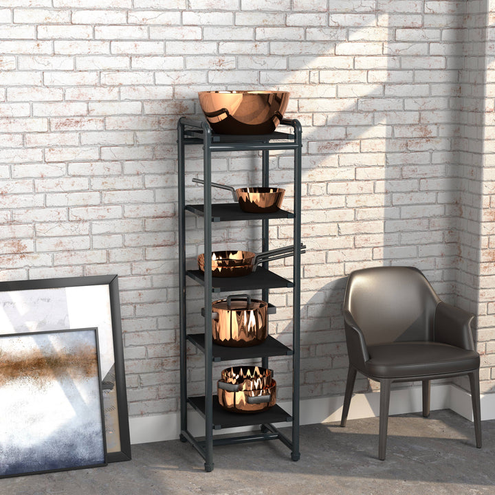 Pipeline Etagere Retail Display Tower - Grey Frame