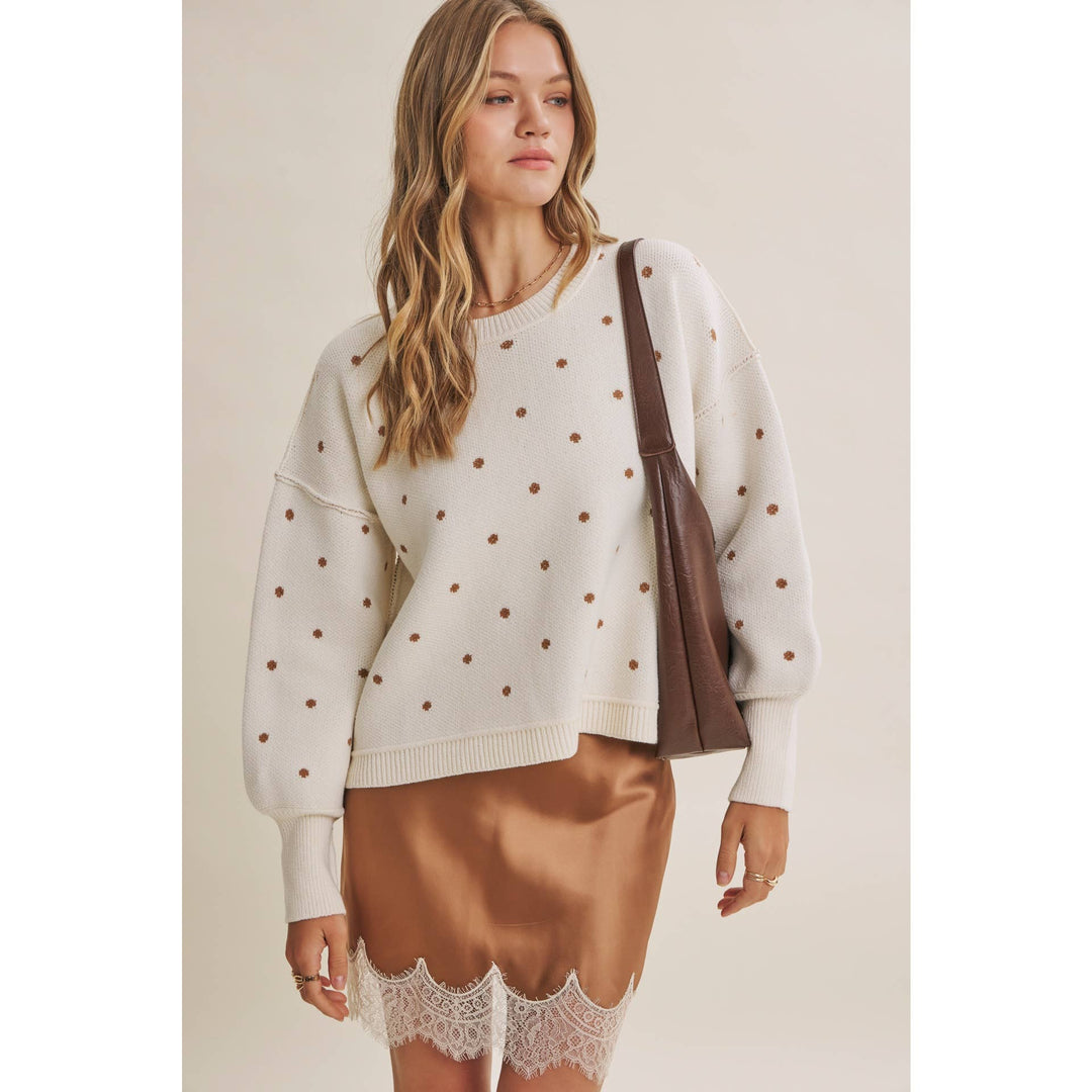 The Margot Polka Dot Sweater