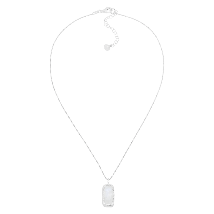 'Moonlit' Sterling Silver Natural Moonstone Pendant
