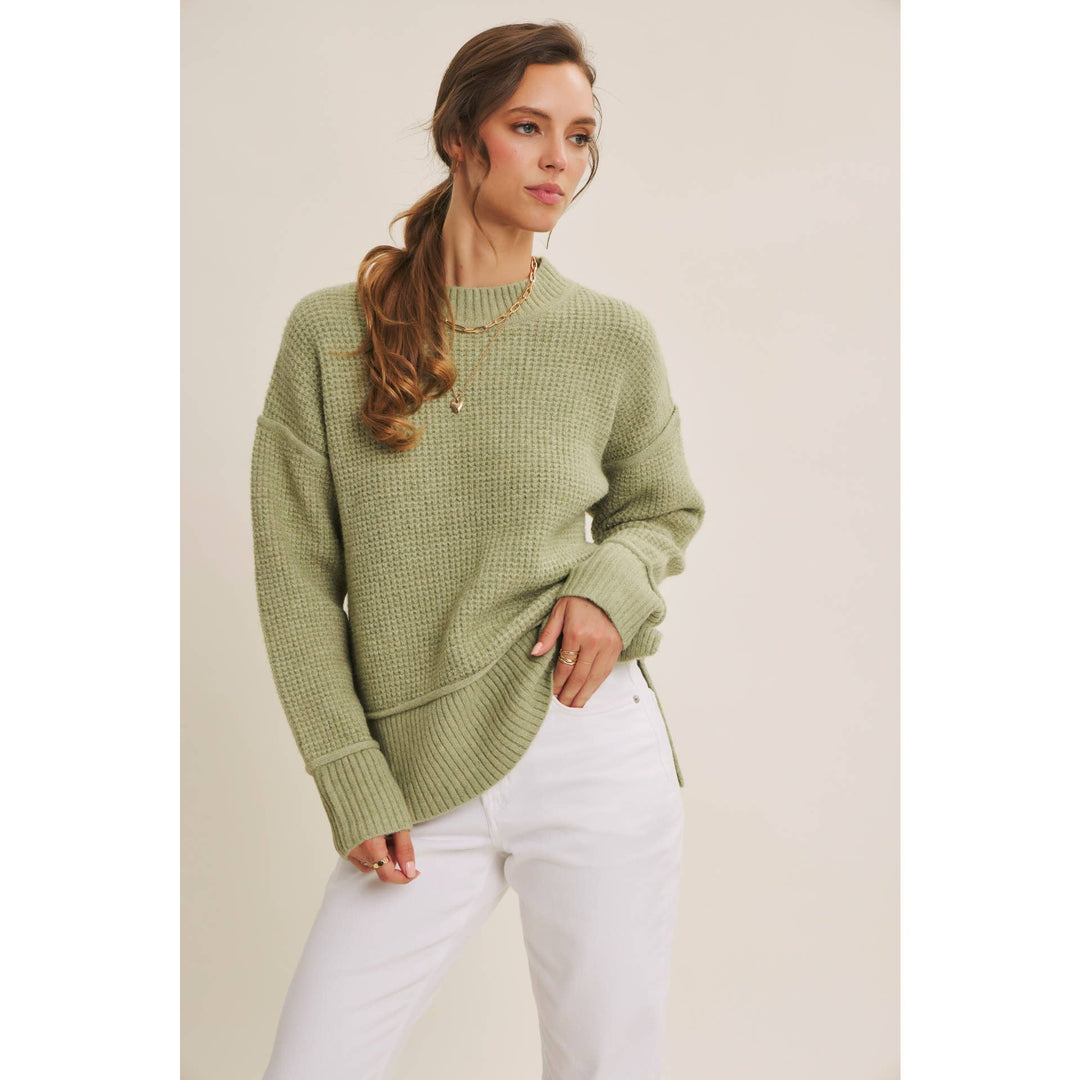 Recycled Blend Knit Sweater – Sustainable Cozy Style