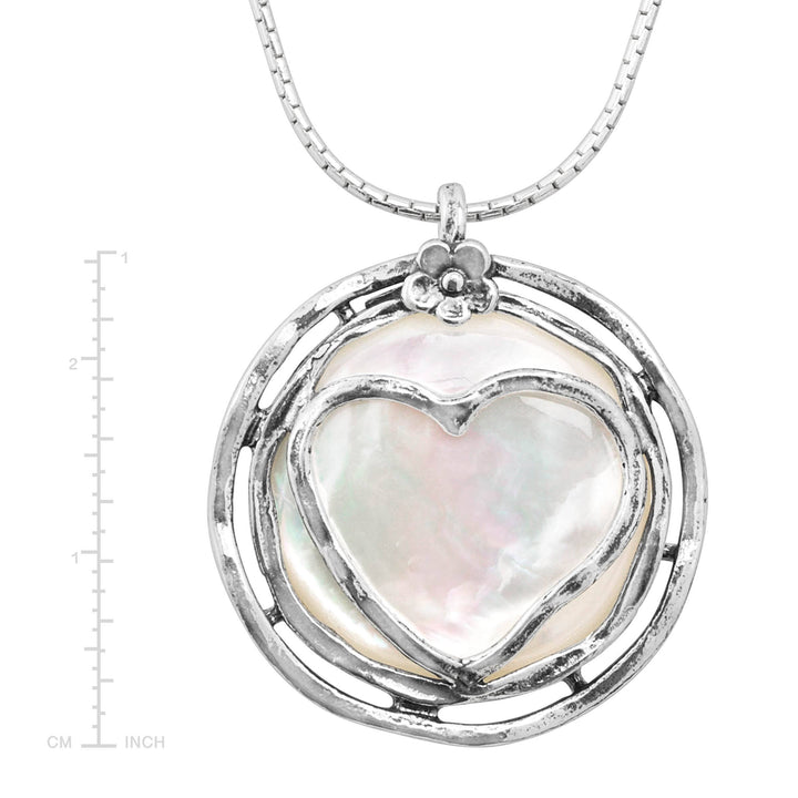 'Lighthearted' Natural Mother-of-Pearl Heart