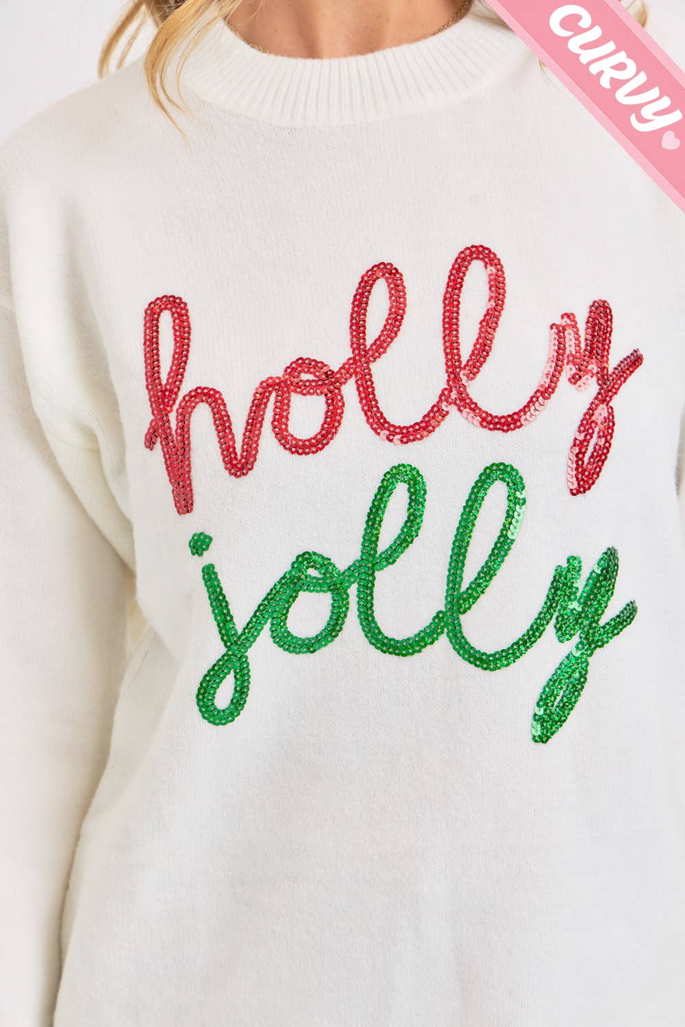 Holiday Sweater - Merry & Bright - Plus Size