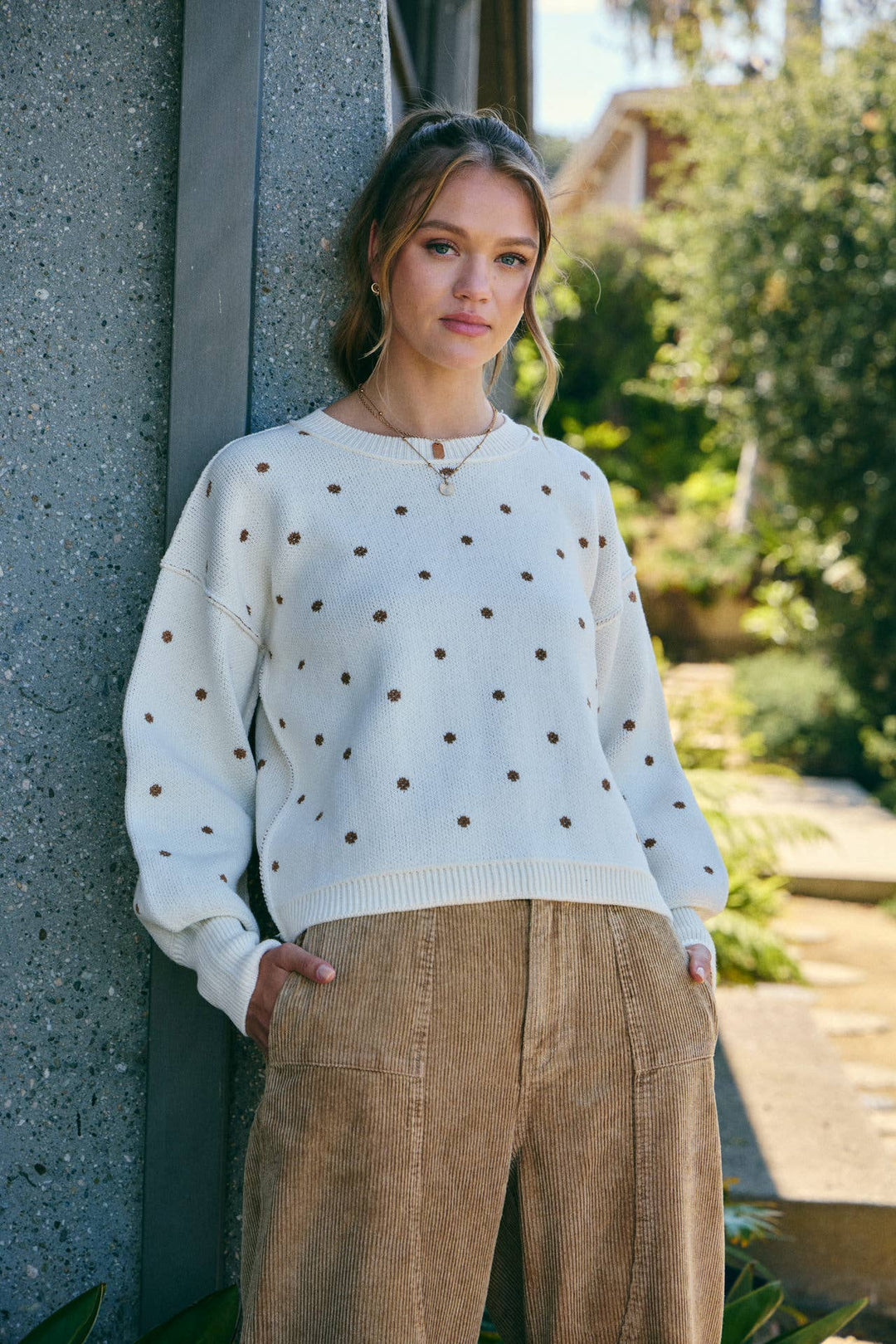 The Margot Polka Dot Sweater