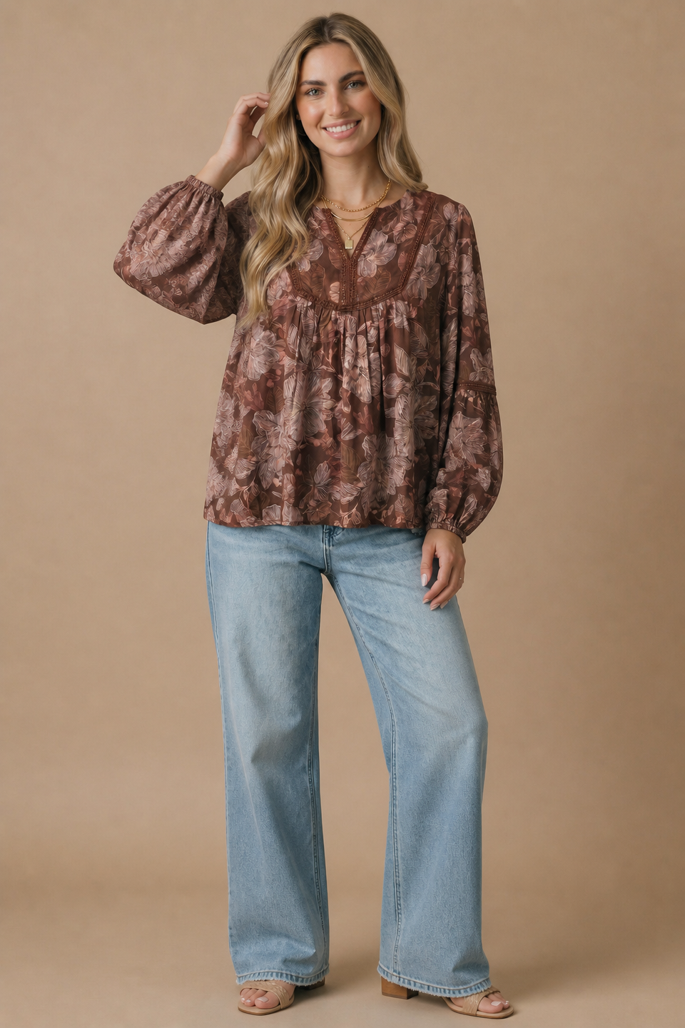 Wildflower Hollow Crochet Blouse