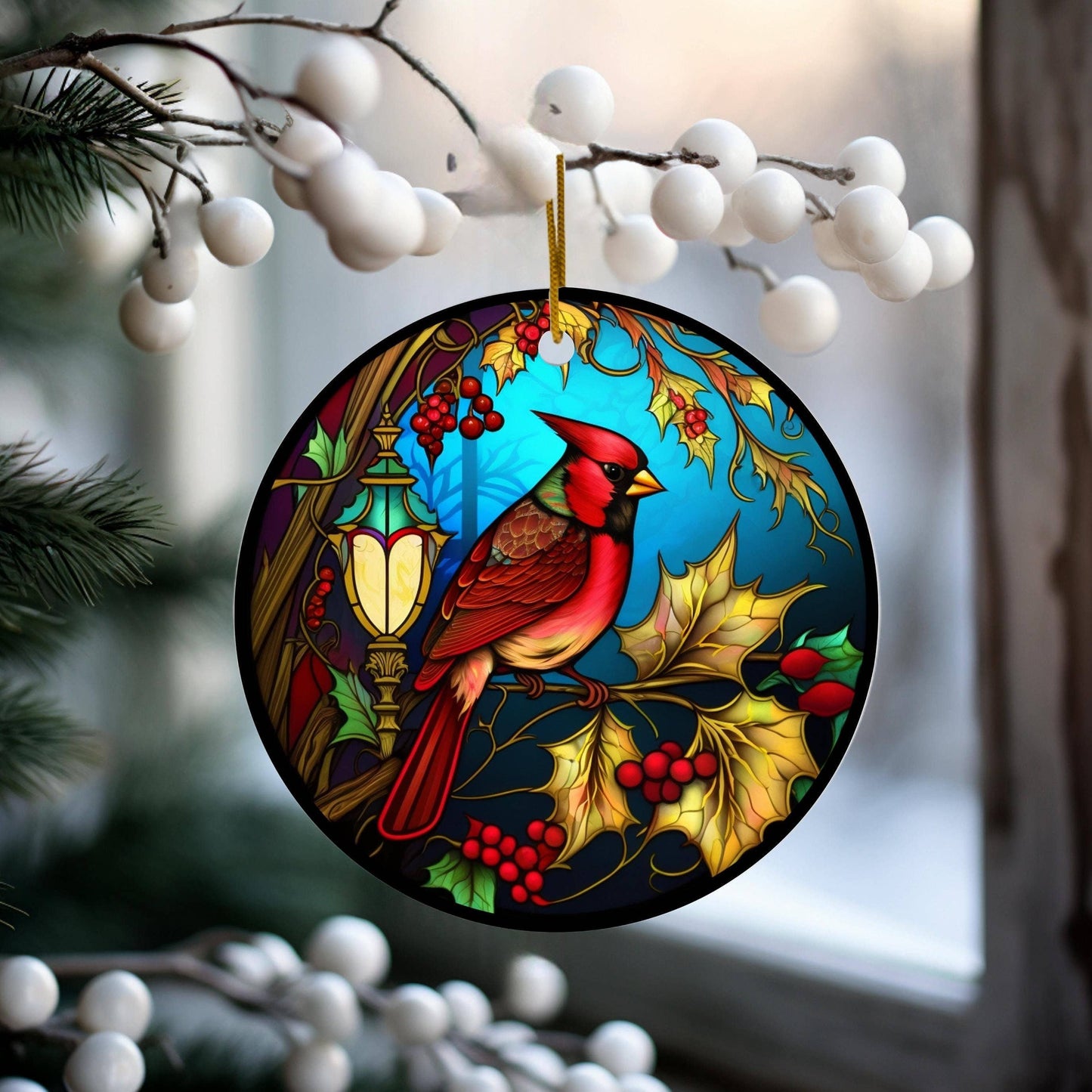 Cardinal Ceramic Christmas Tree Keepsake Ornament