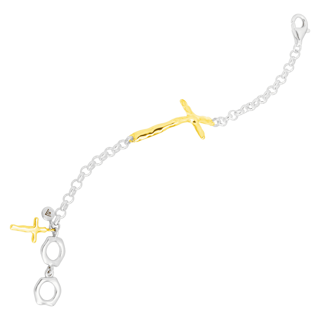 'In Good Faith' Organic Cross Bracelet