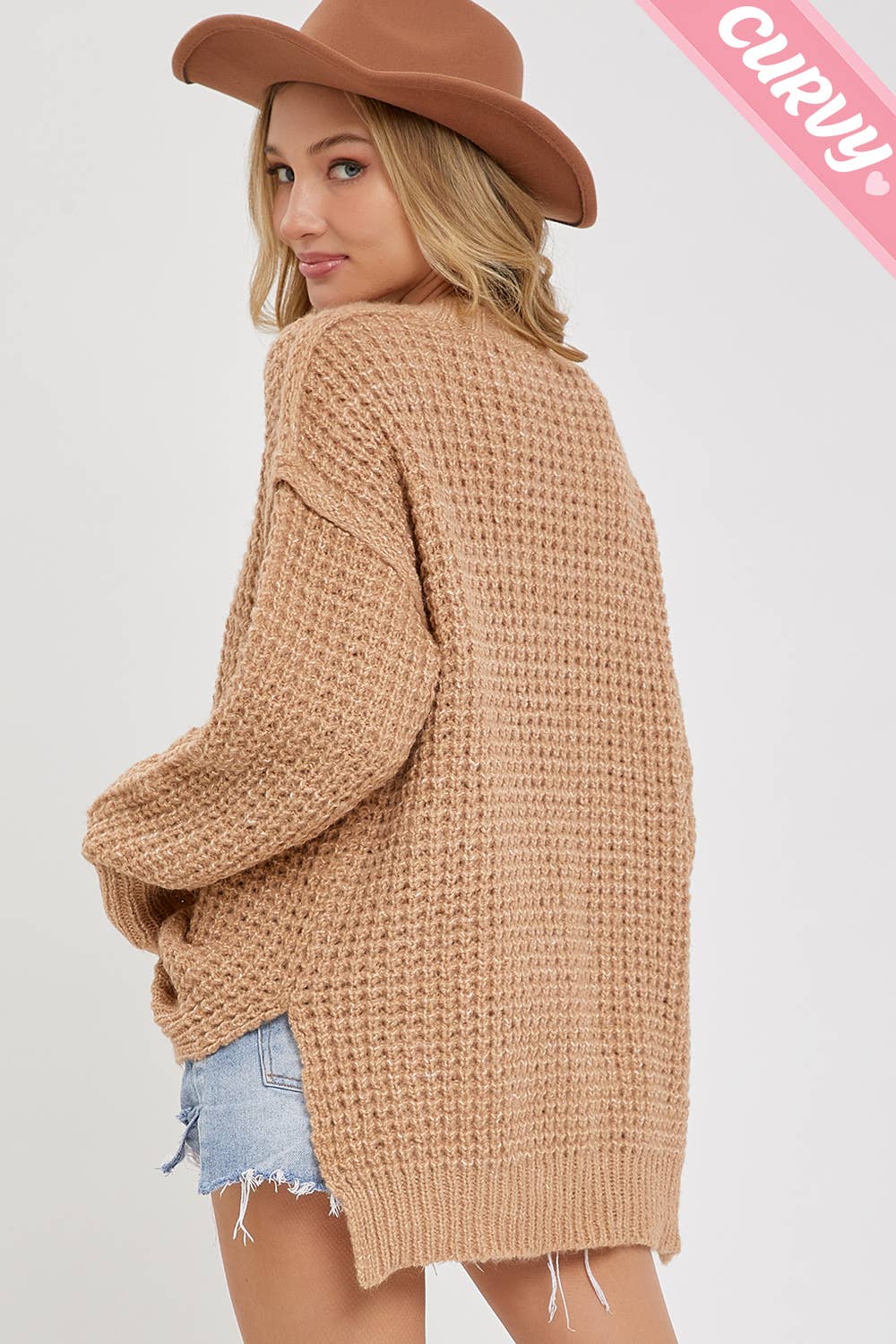 Soft Chunky Knit Sweater - Plus Size