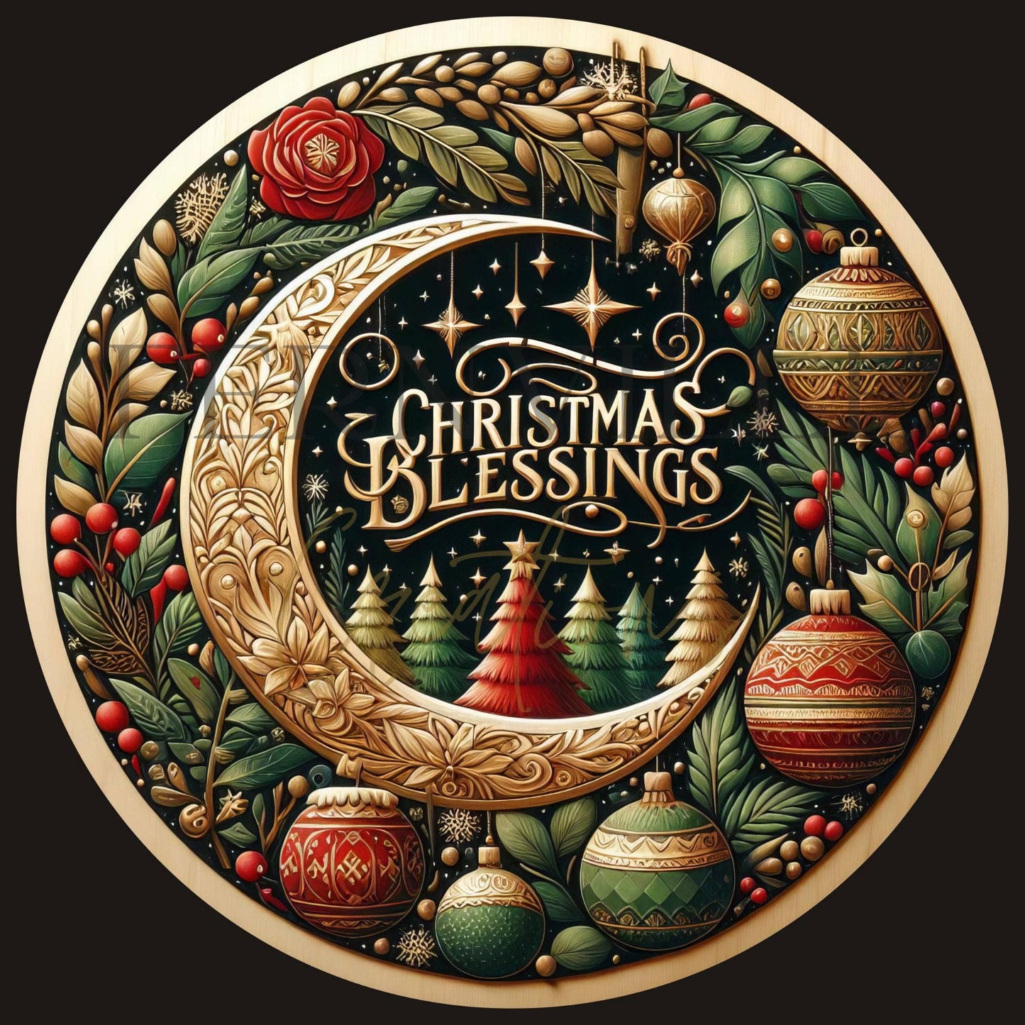 Christmas Blessings Ceramic Keepsake Tree Ornament