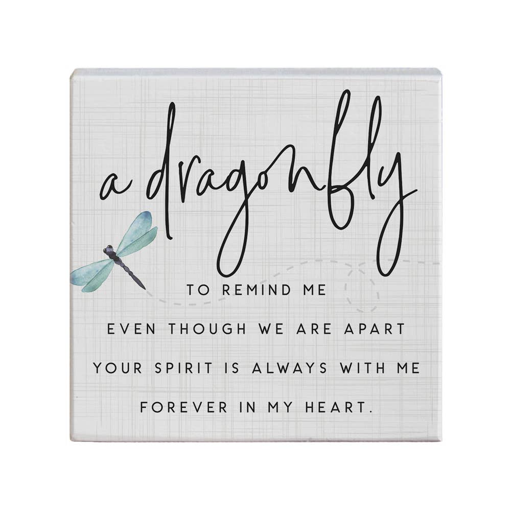 Dragonfly To Remind - Small Square Talk