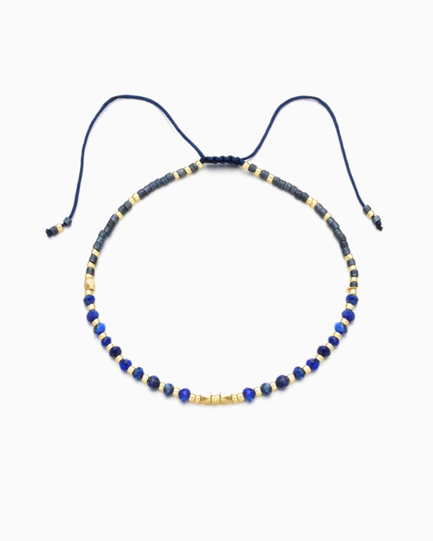 Lapis Lazuli Healing Gemstone Stacking Bracelet