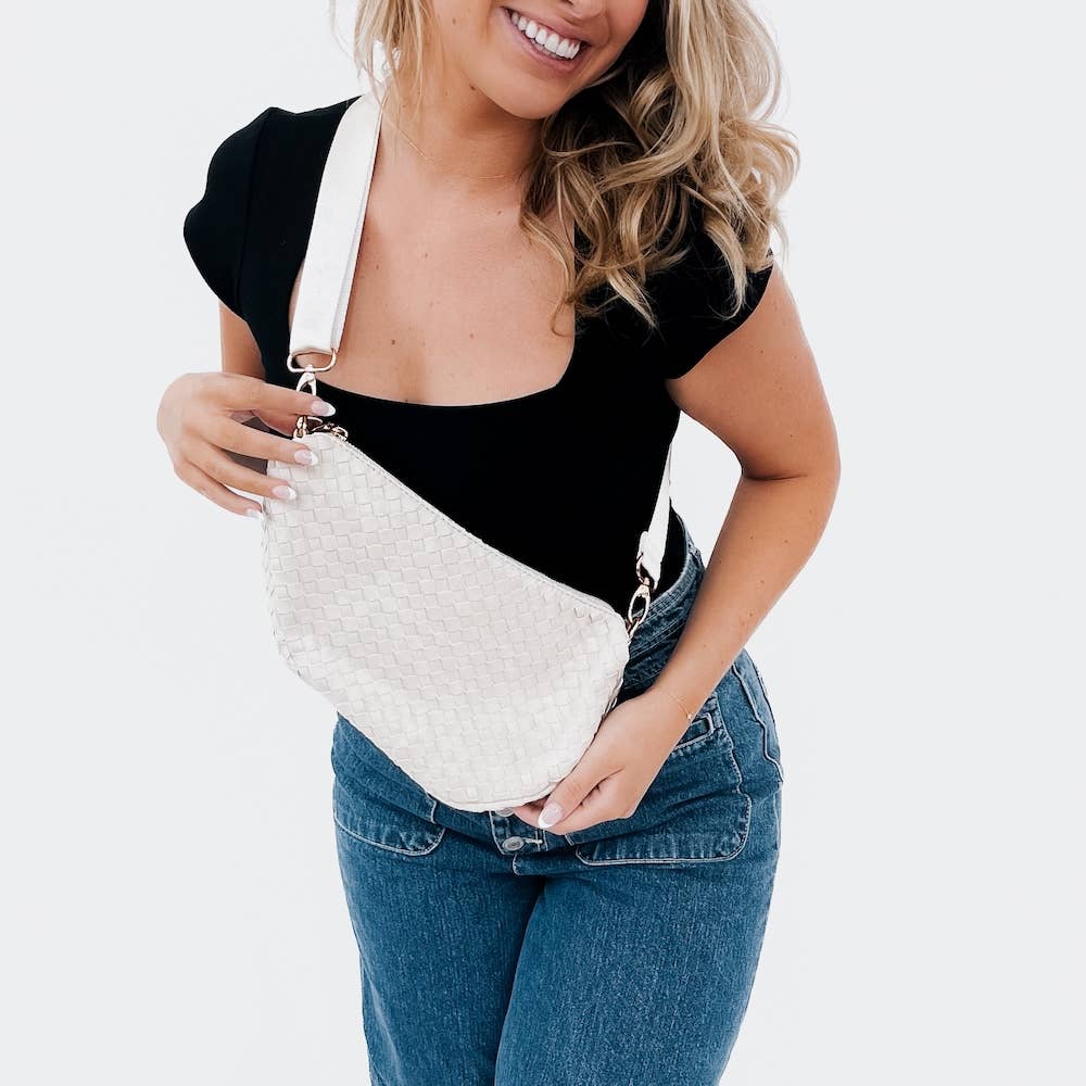 Romee Woven Saddle Bag