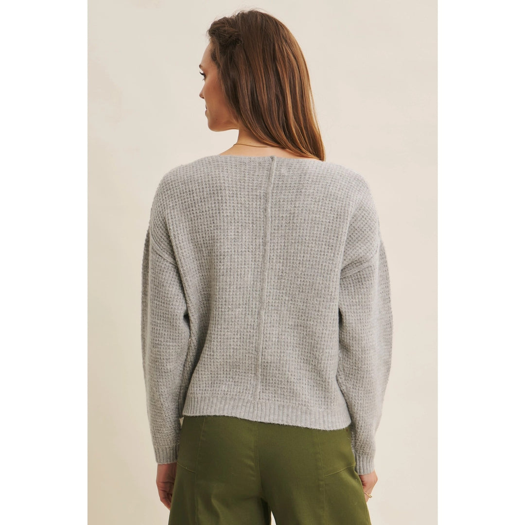 The Hadley Waffle V-Neck Sweater