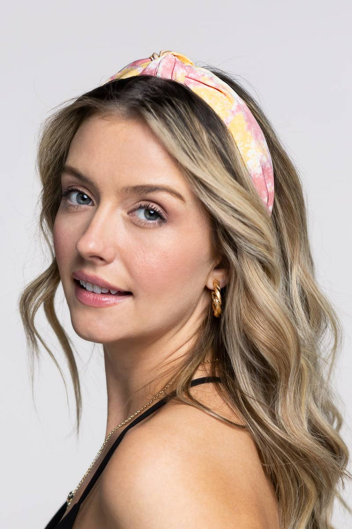 Knotted Tie Dye Print Headband