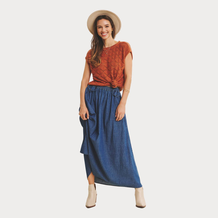 Timeless Textured Cable-Knit Top