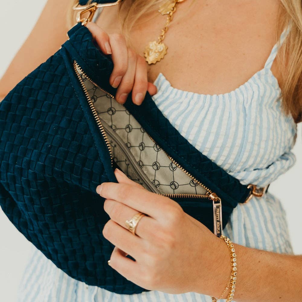 Westlyn Woven Bum Bag | Suede