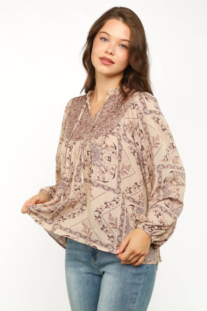 Plus Size Bohemian Blouse