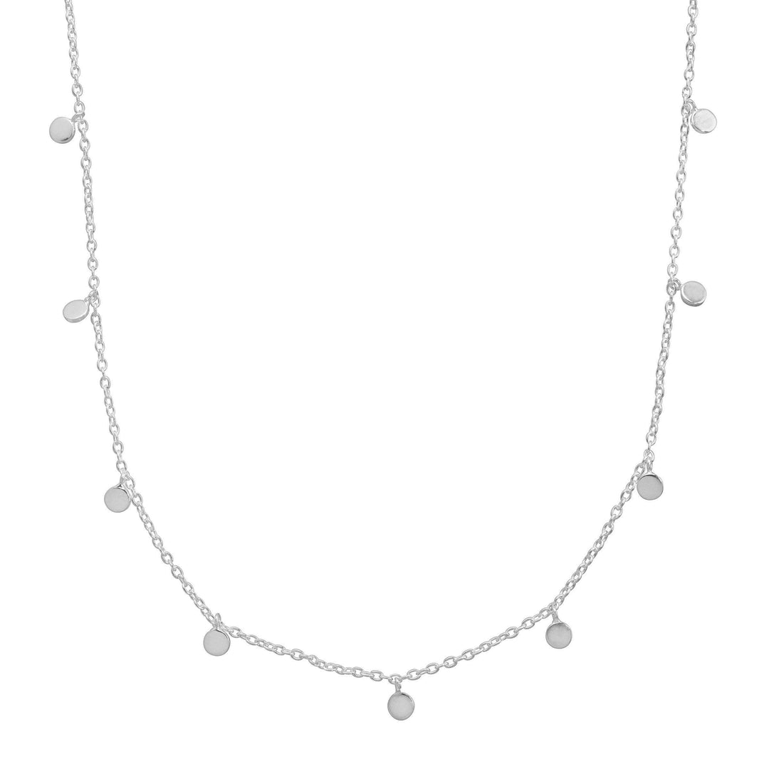 'Silver Lace' Adjustable Station Necklace