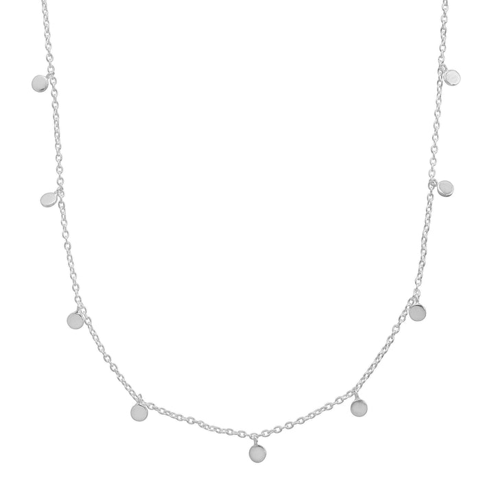 'Silver Lace' Adjustable Station Necklace