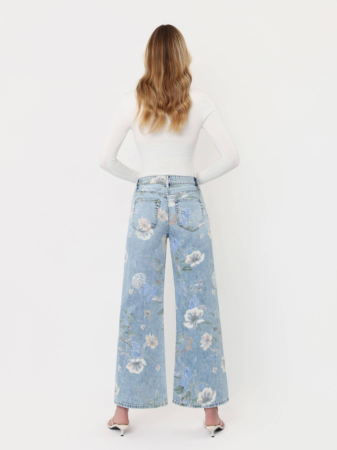 Cheryl - Floral Vintage Flare Jeans
