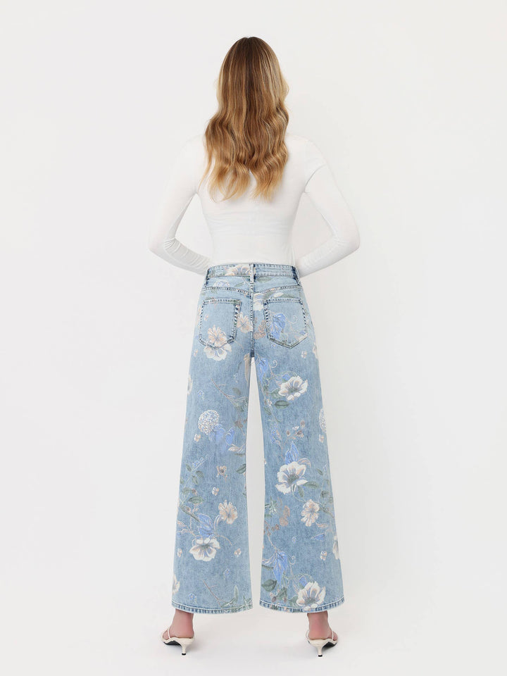Cheryl - Floral Vintage Flare Jeans