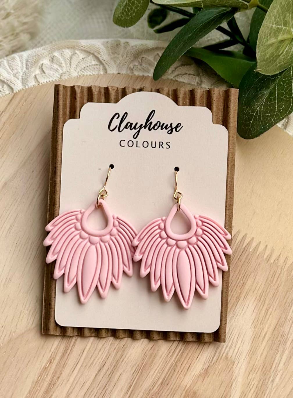 Ornate Clay Earrings