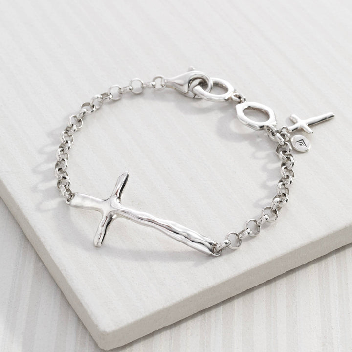 'In Good Faith' Organic Cross Bracelet