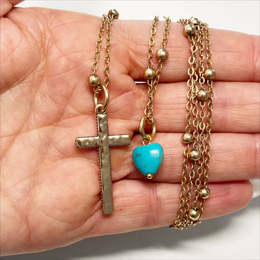 "Trust" Cross Dainty Necklace