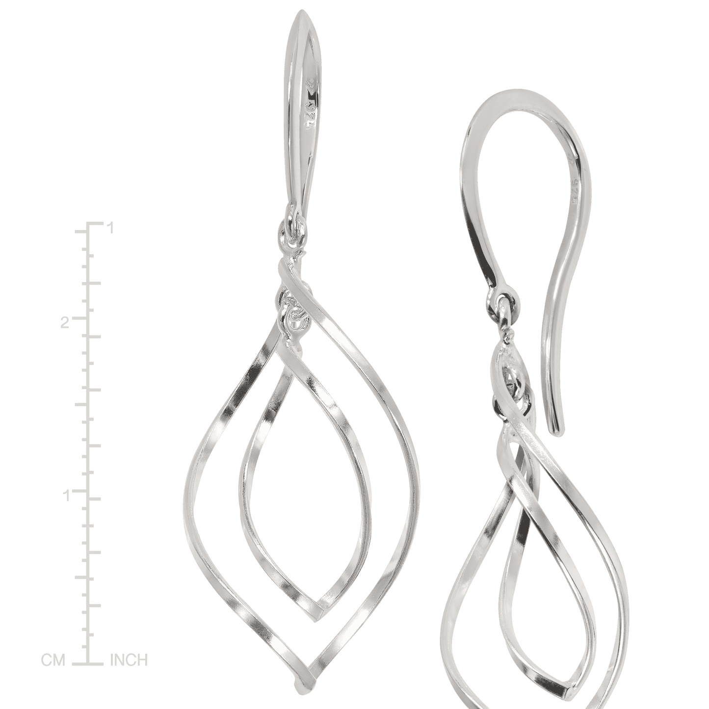 Silpada 'Water Drop' Twisted Drop Earrings in  Silver