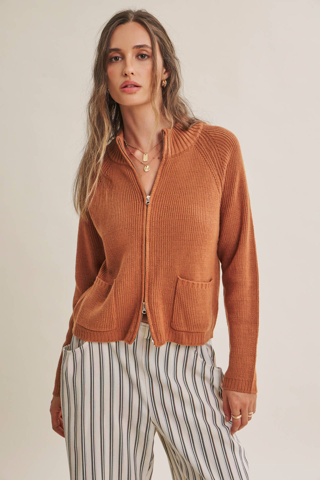 The Parker Two-Way Zip Sweater Jacket