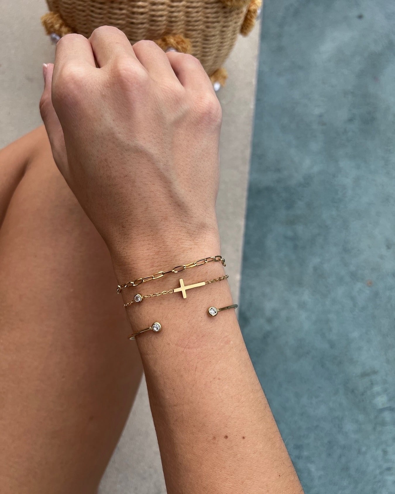 Dainty Cross  Bracelet