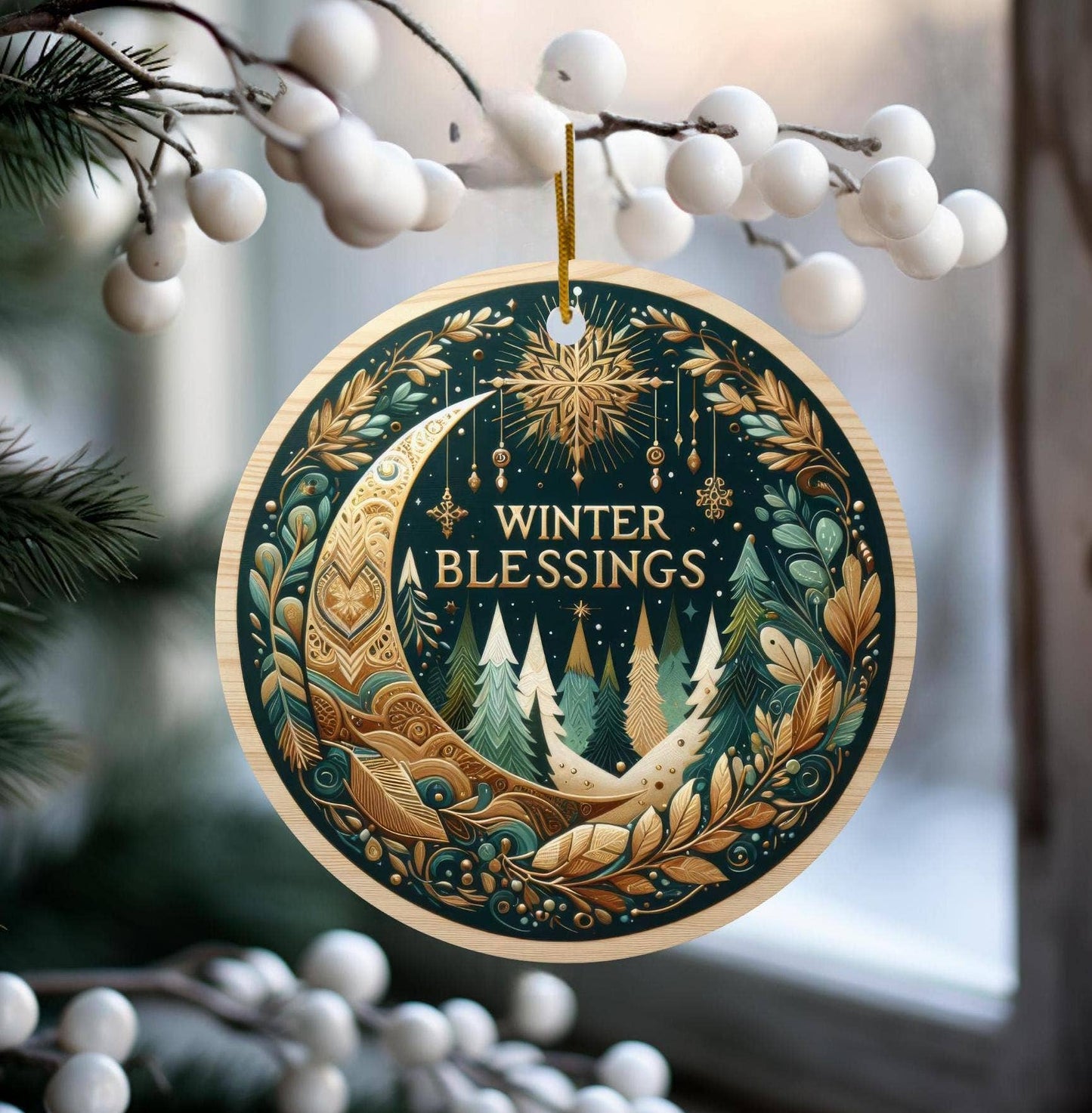 Winter Blessings Ceramic Keepsake Tree Ornament