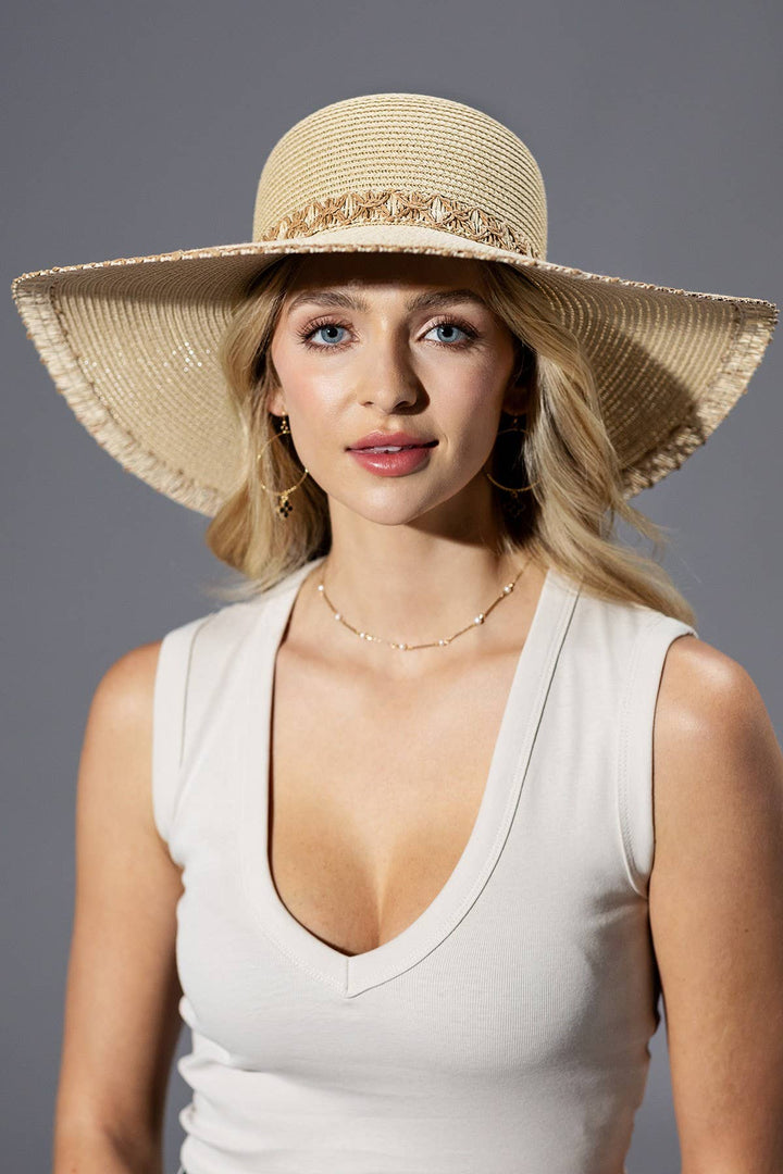 Wide Brim Floppy Straw Hat