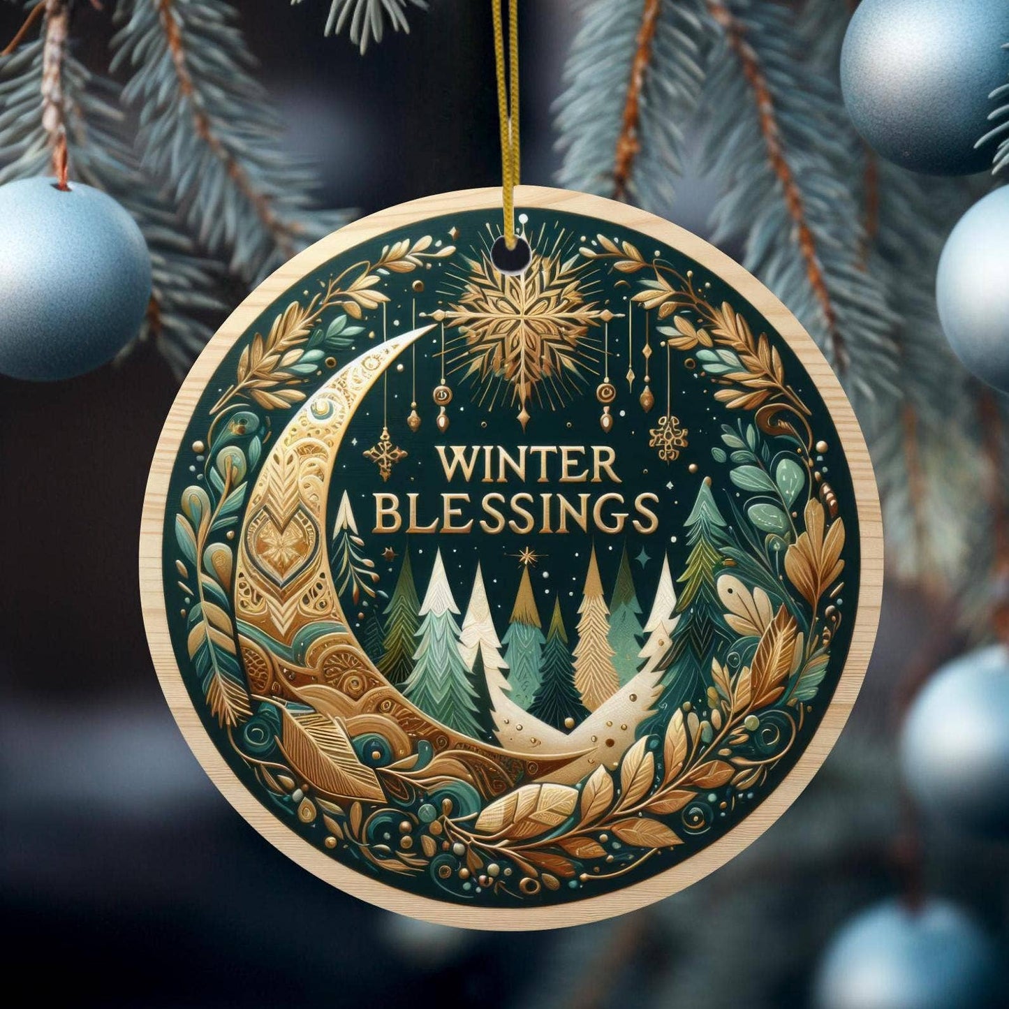 Winter Blessings Ceramic Keepsake Tree Ornament